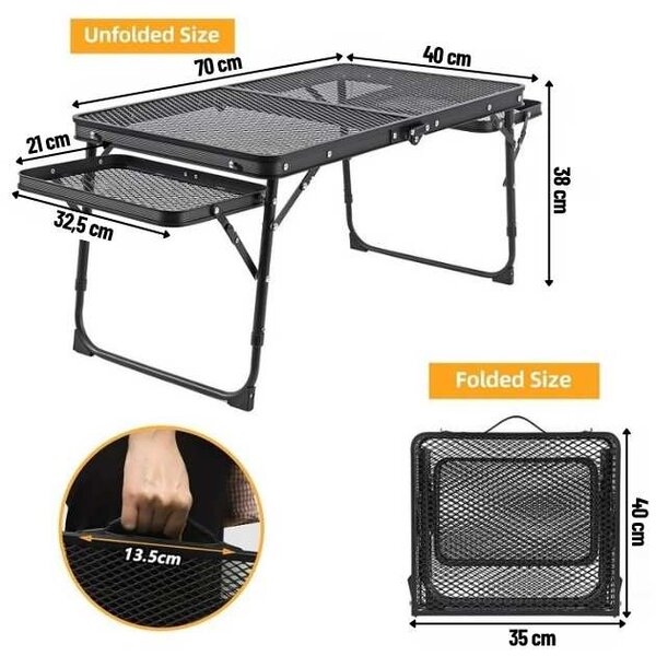 Campmax™ Masă Pliabilă Din Plasă Pentru Exterior
