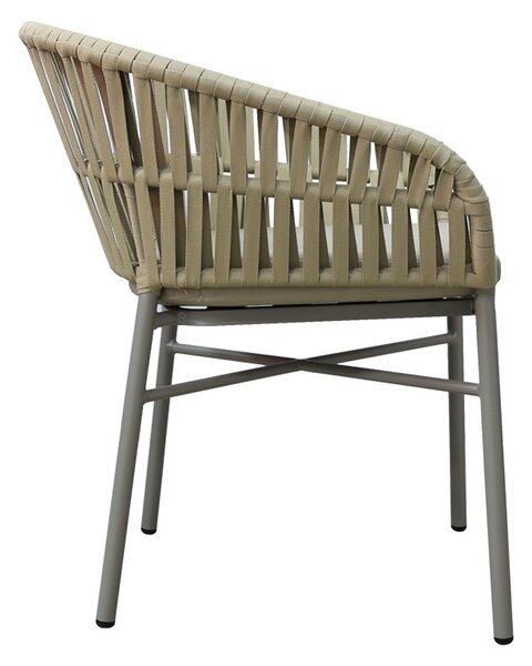 Fotoliu de grădină Model Frama, Maro, 57x60x78 cm