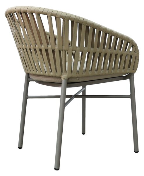 Fotoliu de grădină Model Frama, Maro, 57x60x78 cm