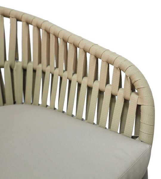 Fotoliu de grădină Model Frama, Maro, 57x60x78 cm