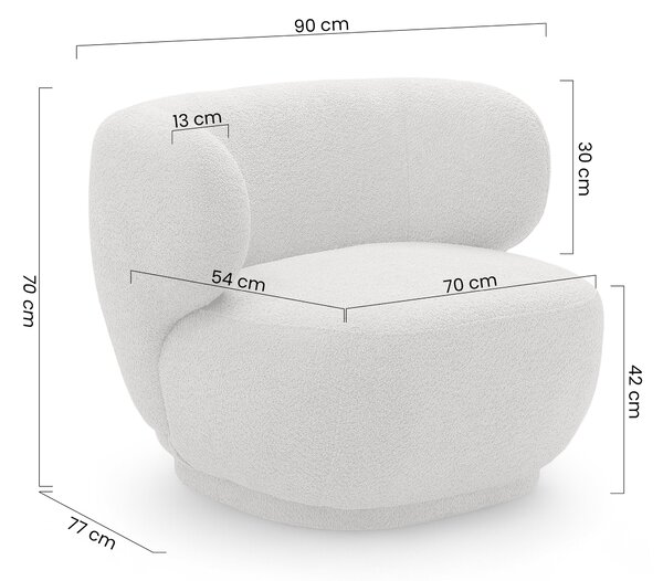 Fotoliu de relaxare Skindi - bouclé verde Catch Me 13