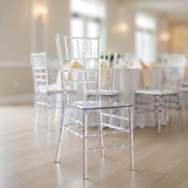 Scaun de Gradina Tiffany, transparent, 38x38.5x88 cm