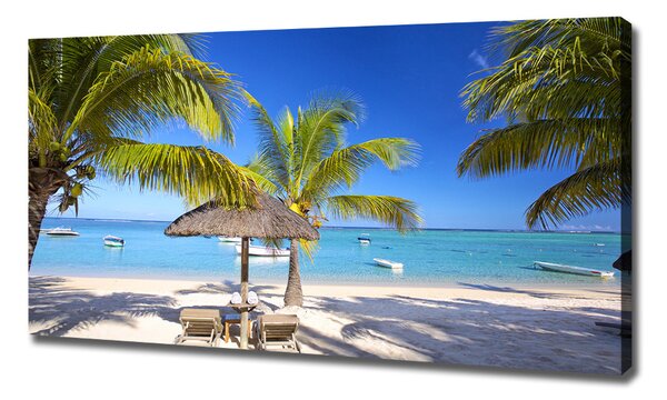 Imprimare tablou canvas plaja Mauritius