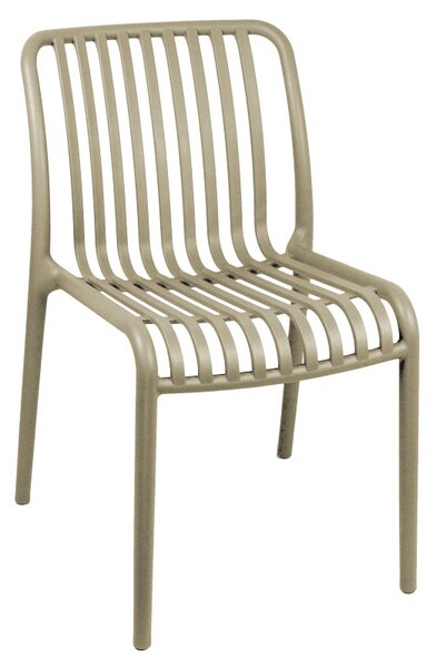 Set 3 masa si scaune gradina, Groovy, Maro deschis, 60x60x76 cm