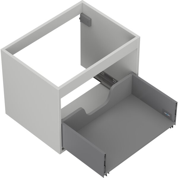 Mexen Box-A, dulap suspendat 60 cm, 1 sertar, gri mat, 91AX0-0600-470-1-62