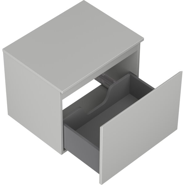 Mexen Orio, mobilier de baie 60 cm cu blat, 1 sertar, gri mat, 91A10-06047-1-BFC62