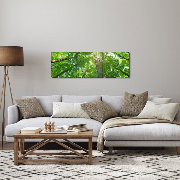 Tablou - Lunca (cu ceas) (90x30 cm)