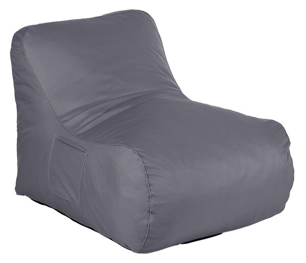 Fotoliu puf bean bag Belogan, gri antracit, 73x94x65 cm