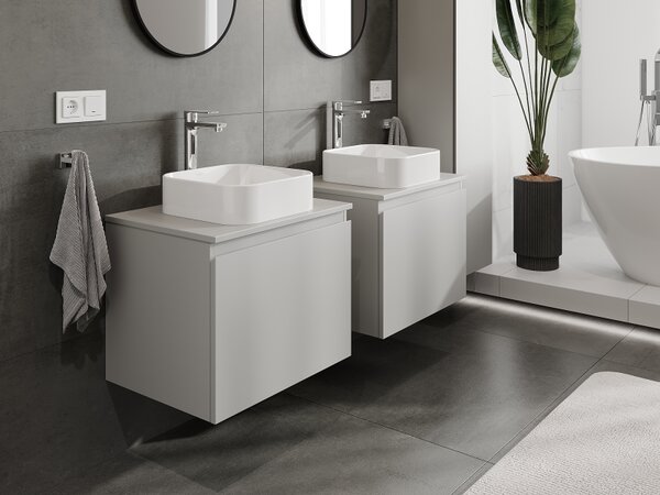 Mexen Orio, mobilier baie 60 cm, 1 sertar, gri mat, 91A10-06047-1-BF62