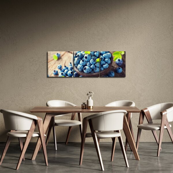 Tablou - Afine (cu ceas) (90x30 cm)