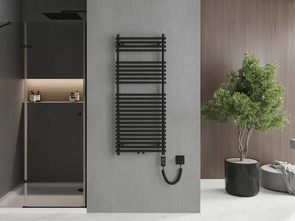 Mexen Sol, element electric de încălzire 1200x500 mm + tijă de încălzire 600 W, negru, W125-1200-500-2600-70