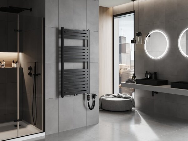 Mexen Uran, element electric de încălzire 1200x600 mm + tijă de încălzire 600 W, negru, W105-1200-600-2600-70