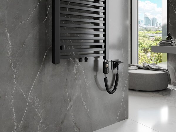 Mexen Pluton, element electric de încălzire 1200x500 mm + tijă de încălzire 600 W, negru, W106-1200-500-2600-70