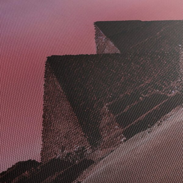 Tablou - Piramidă, Giza, Egipt (cu ceas) (90x30 cm)