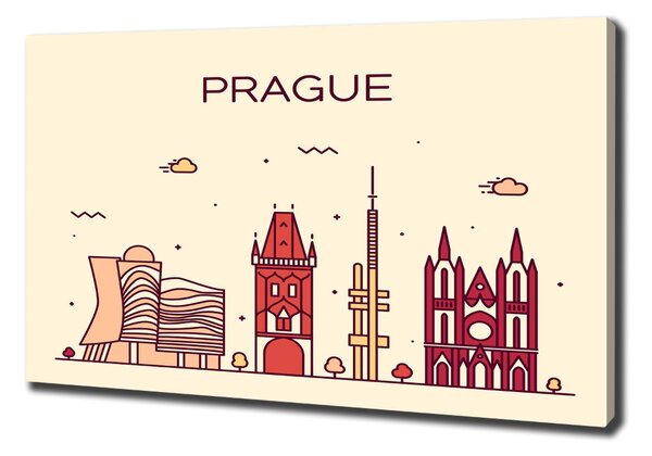 Print pe canvas clădiri Praga