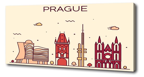 Print pe canvas clădiri Praga