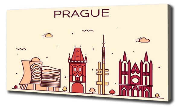 Print pe canvas clădiri Praga