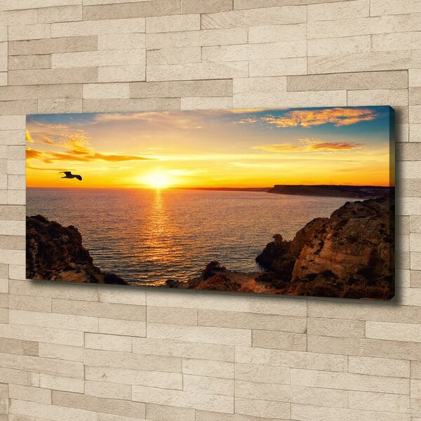 Imprimare tablou canvas Apus de soare pe mare