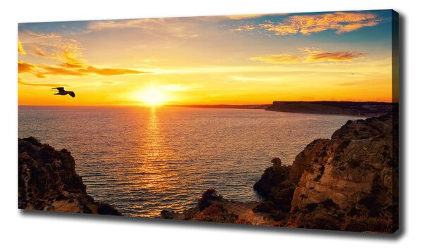 Imprimare tablou canvas Apus de soare pe mare