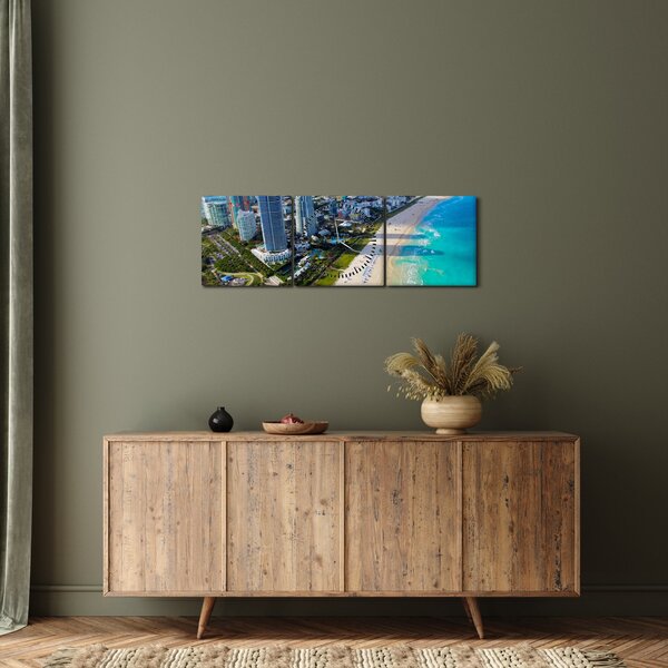 Tablou - Miami, Florida (cu ceas) (90x30 cm)