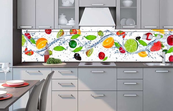 Fototapet pentru bucătărie - fructe 260 x 60 cm