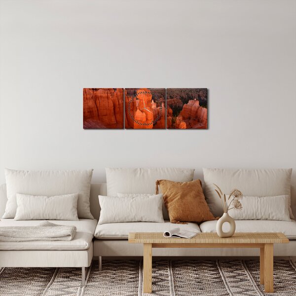 Tablou - Parcul național Utah (cu ceas) (90x30 cm)