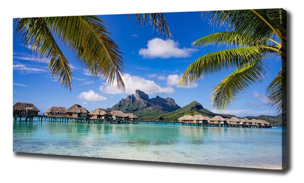 Tablou pe pânză Palmieri pe Bora Bora