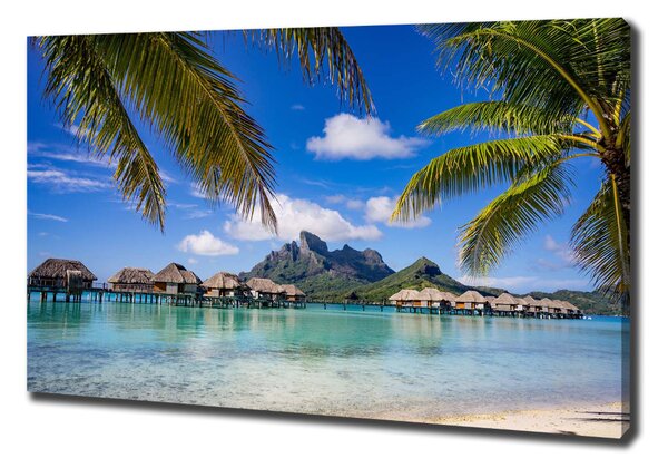 Tablou pe pânză Palmieri pe Bora Bora