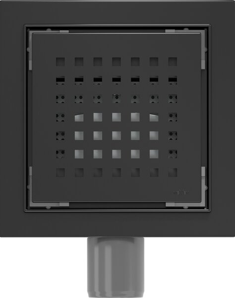 Mexen Flat-Q Rigolă de pardoseală pătrată M08 15 x 15 cm, negru - 1710515