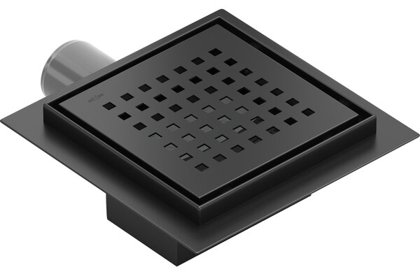 Mexen Flat-Q Rigolă de pardoseală pătrată M08 15 x 15 cm, negru - 1710515
