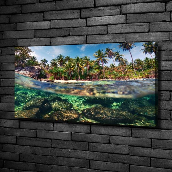 Print pe canvas plaja tropicala