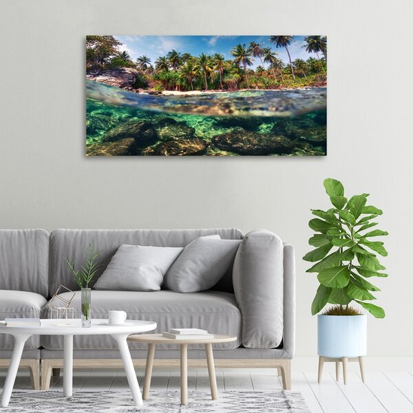 Print pe canvas plaja tropicala