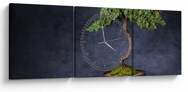 Tablou - Bonsai (cu ceas) (90x30 cm)