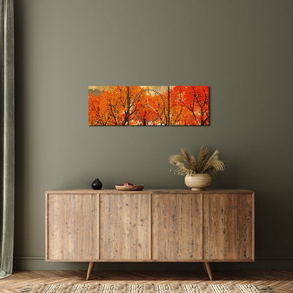 Tablou - Toamna (cu ceas) (90x30 cm)
