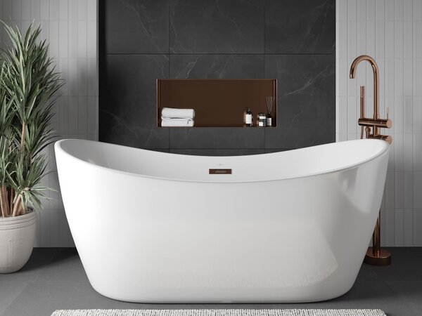 Mexen X-Wall-NR, raft încastrat fără flanșă 75 x 30 cm, cupru mat - 19C1753010