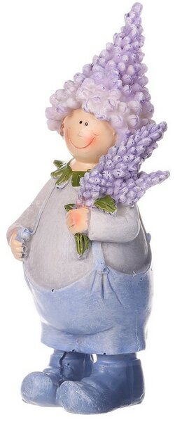Decorațiune păpușă din lavandă, 7 x 16 x 6 cm, poliresin