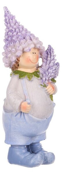 Decorațiune păpușă din lavandă, 7 x 16 x 6 cm, poliresin
