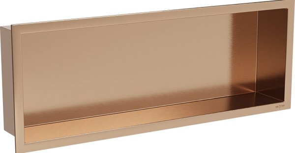 Mexen X-Wall-R, raft încastrat cu flanșă 60 x 20 cm, cupru mat - 19C0602010