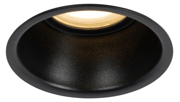 Spot încastrat inteligent negru IP44 incl. Wifi GU10 50mm - Dept