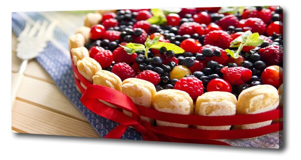 Print pe canvas tort de fructe de pădure