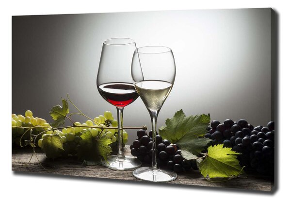 Tablouri tipărite pe pânză Vin și struguri