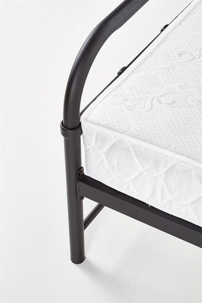Pat de o persoană 90 cm Lashell 90 (fără saltea) (negru). 1039454