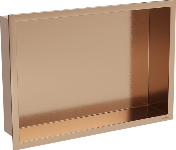 Mexen X-Wall-R, raft încastrat cu flanșă 45 x 30 cm, cupru mat - 19C0453010