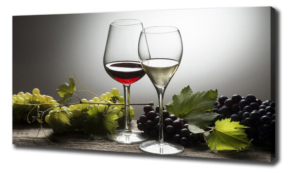 Tablouri tipărite pe pânză Vin și struguri