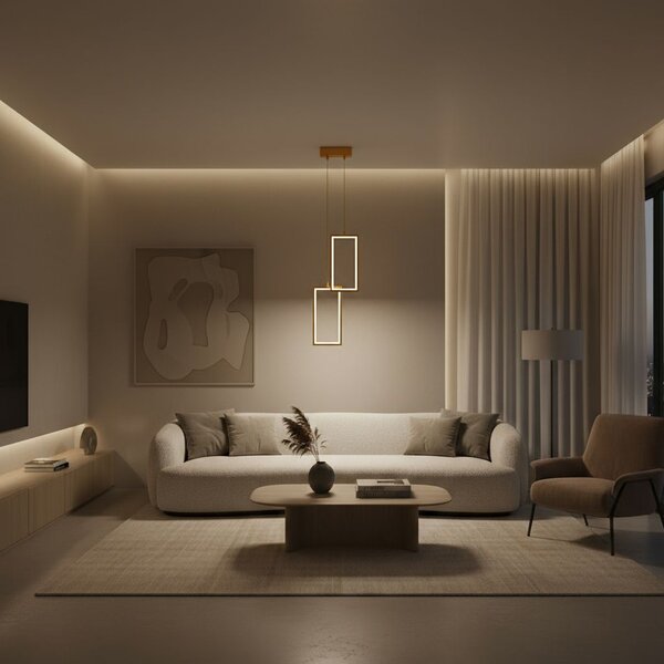 Lampa LED LHJ086-2CP GOLD