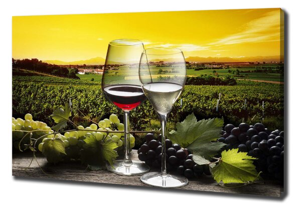 Pictură pe pânză Vin și struguri