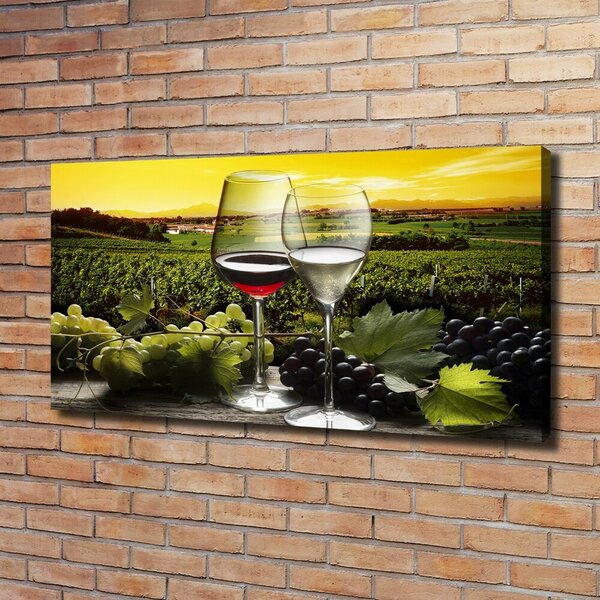 Pictură pe pânză Vin și struguri