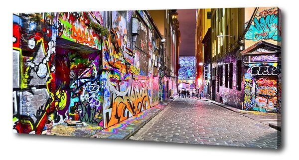 Pictură pe pânză graffiti colorat