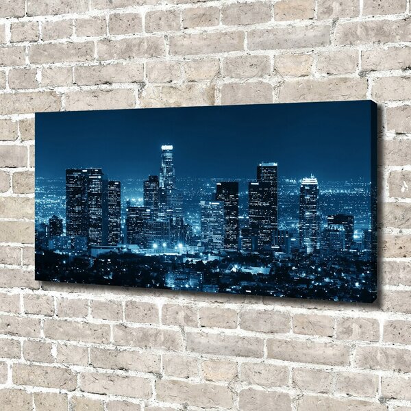 Imprimare tablou canvas Los Angeles, pe timp de noapte