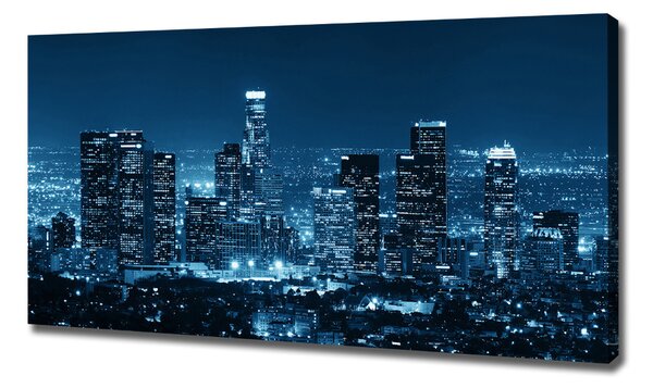 Imprimare tablou canvas Los Angeles, pe timp de noapte